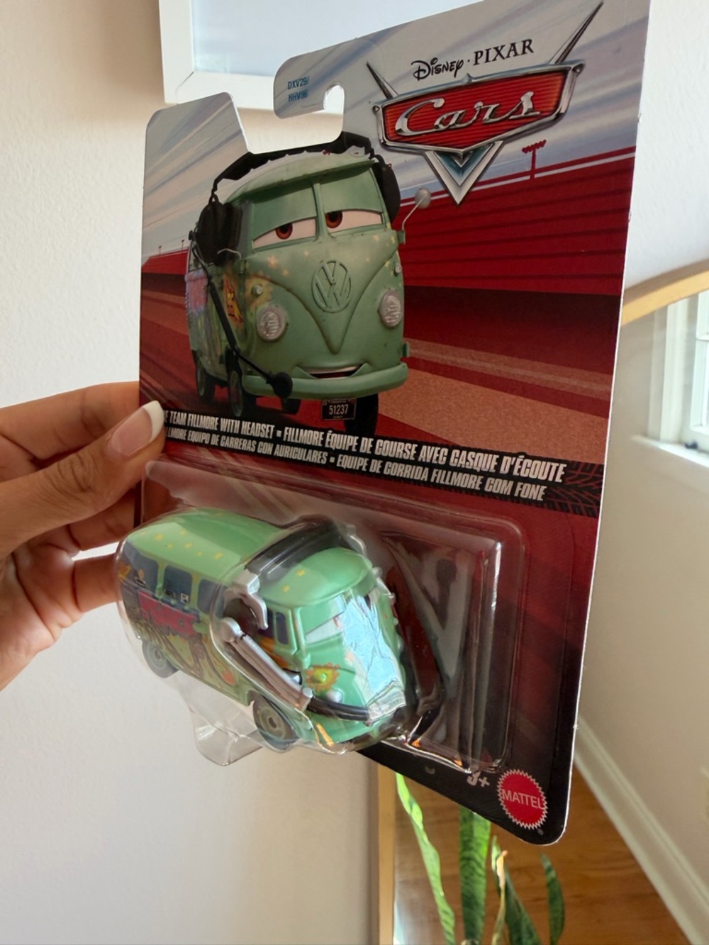 Disney Fillmore Green Die-Cast Van with Colorful Graphics